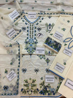 Mahnur 3 pcs Cotton and Shiffon